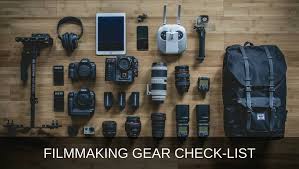 Filmmaking gear list