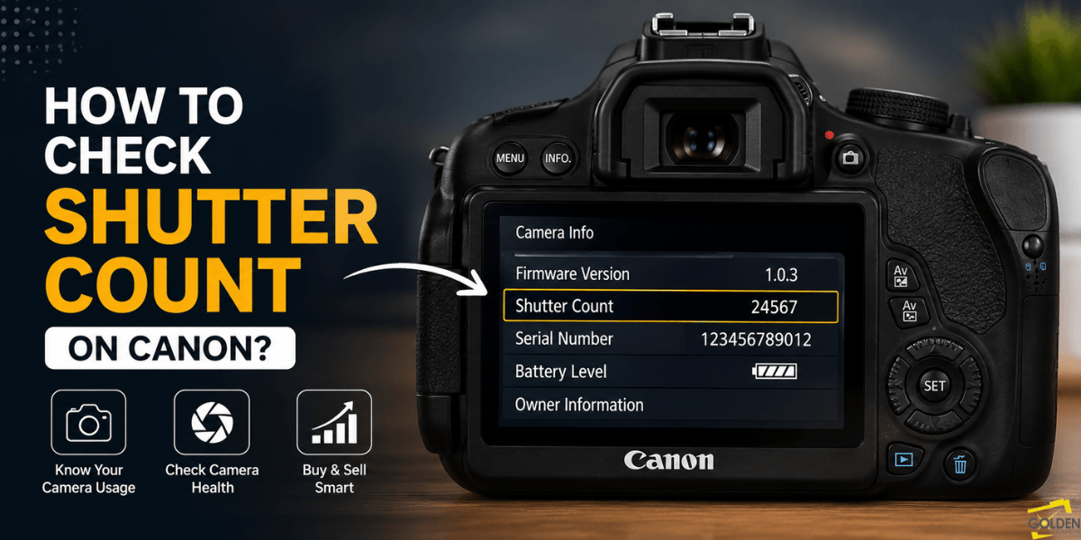 How to check shutter count on canon