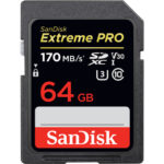 SanDisk 64GB/170mb Extreme PRO UHS-I SDXC Memory Card