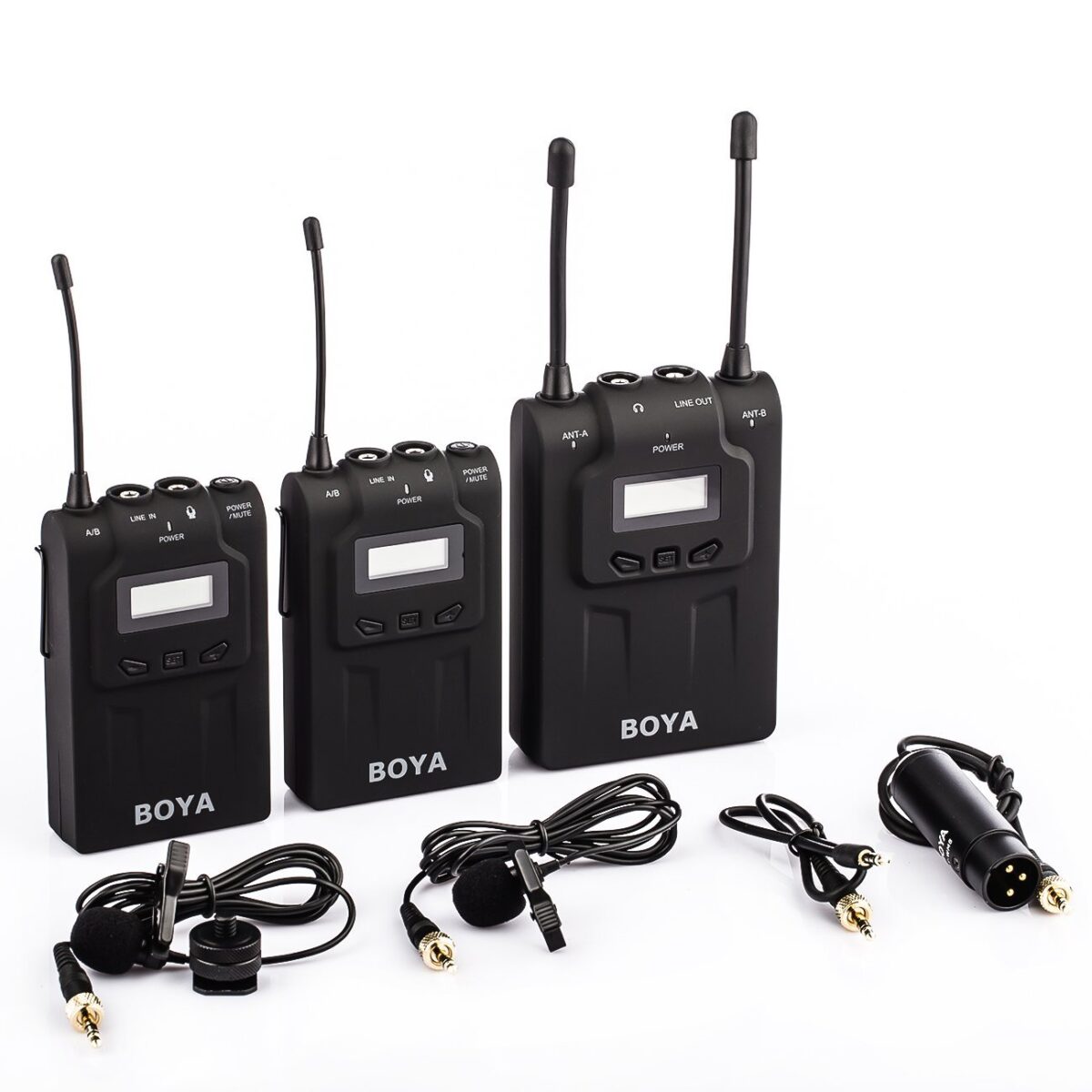 BOYA BY-WM8 UHF Dual-Channel Wireless Lavalier Microphone