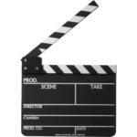Magnetic Acrylic Clapper Board Slate (Black)