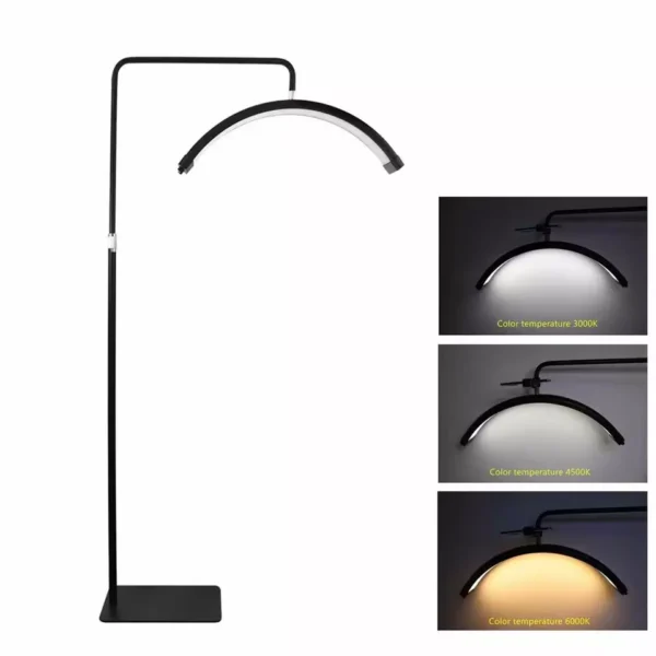 HD-M8X 28inch LED Half Moon Light for Makeup, Tattoo Artists and Eyelash light Beauty Eyebrow Photographic Lighting