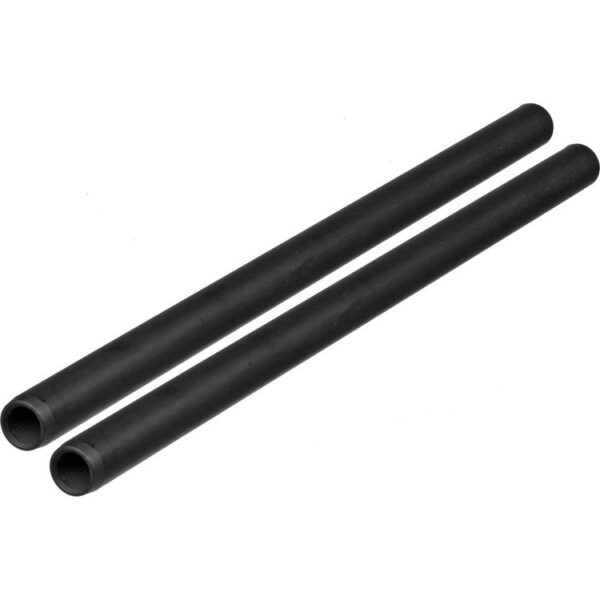 Ikan Tilta Threaded 15mm Rod (Black,   12?,   Pair )