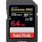 SANDISK EXTREME PRO SDXC UHS-I 64gb 170MB/s Memory Card