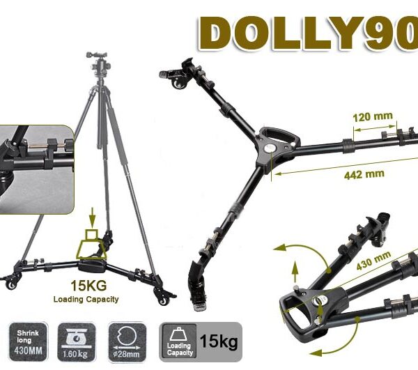 Yunteng 900 Professional Foldable Tripod Stand Dolly
