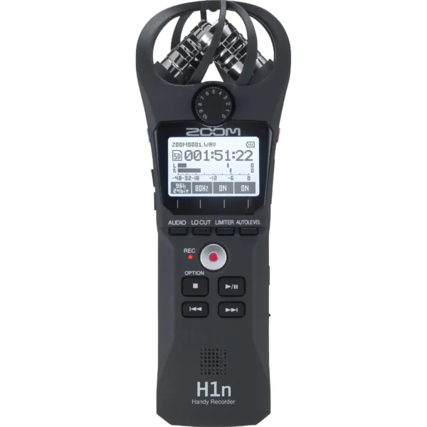 Zoom H1n 2-Input / 2-Track Portable Handy Recorder with Onboard X/Y Microphone(black)