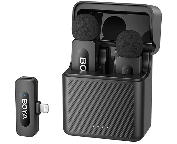 BOYA BY-V3 DUAL WIRELESS MICROPHONE (FOR iOS ONLY)