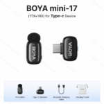 BOYA MINI 17 (FOR TYPE-C ONLY) SINGLE WIRELESS MICROPHONE