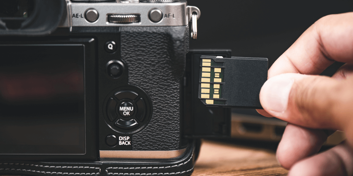 Inserting-memory-card-in-camera