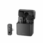 BOYA BY-V3 2.4 GHz Dual-Channel Wireless Microphone with Charging Case For I Phone With 3 Year Warranty