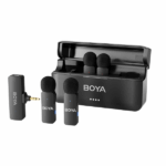 BY-V4 4-Channel Mini Wireless Microphone For Camera