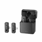 BOYA BY-V3 Combo 2.4 GHz Dual-Channel Wireless Microphone with Charging Case For ( Andriod Type C & I Phone Lighting ) With 3 Year Warranty