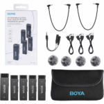BOYA BY-W4 Four Channel Wireless Microphone System - Image 2