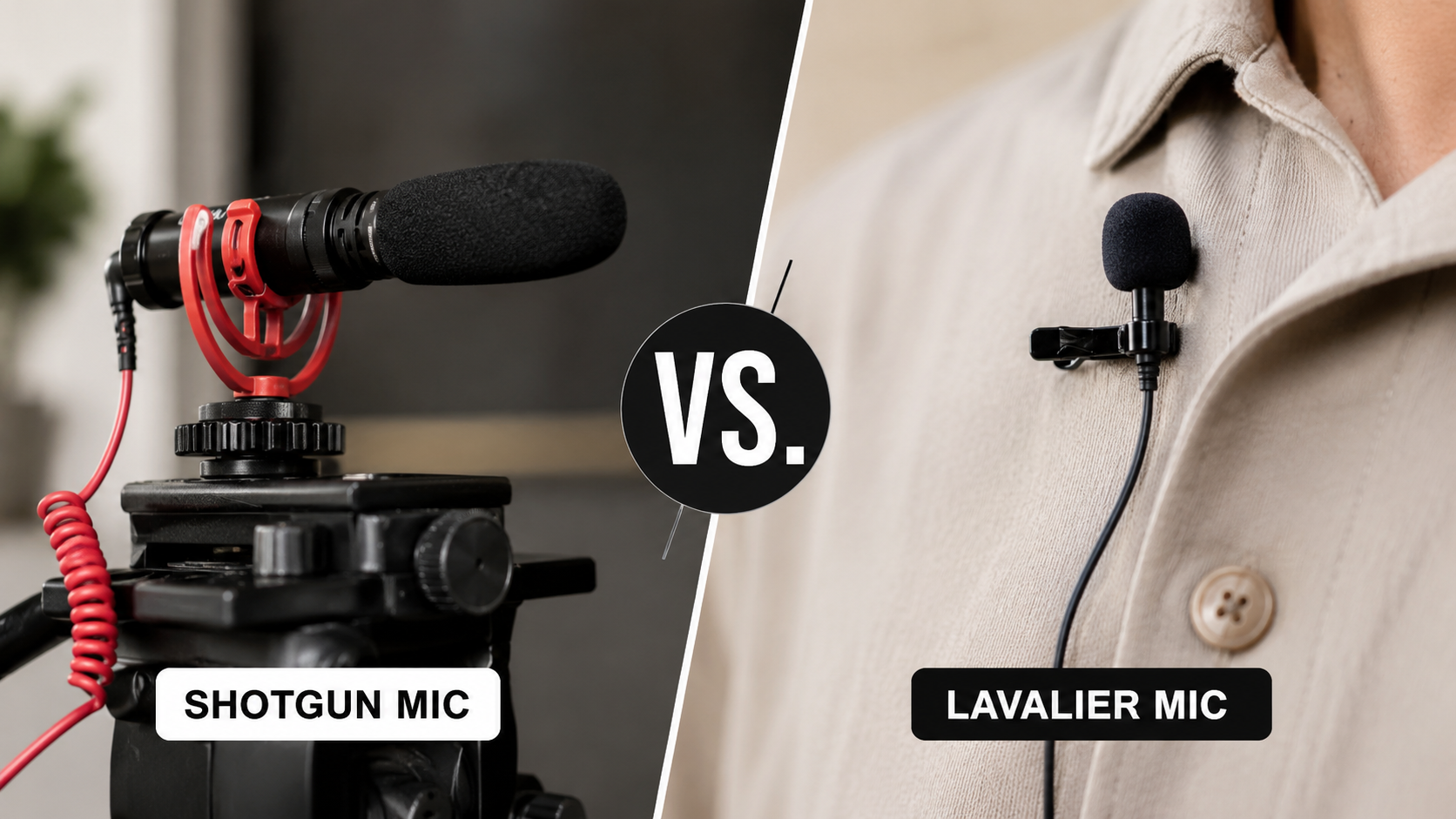 Difference Between Shotgun and Lav Mic